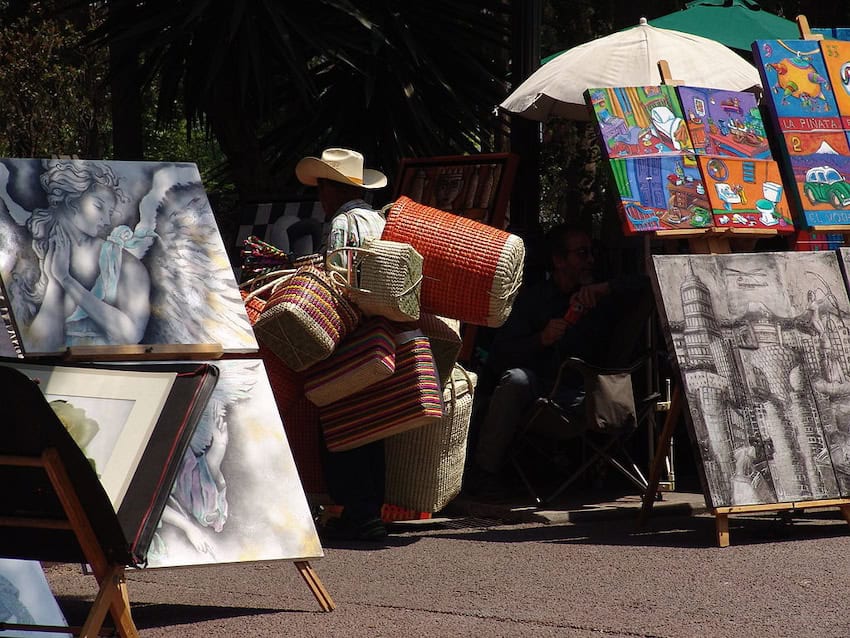 An artisan on Bazar de los Sábados in San Ángel, Mexico City