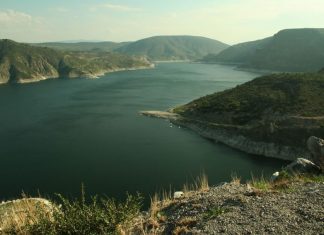 The Zimapán dam in Hidalgo, Mexico.