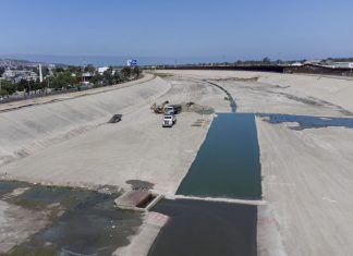 The project addresses a major cross-border pollution problem by treating the sewage flowing north from the Tijuana River.