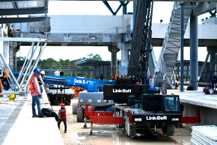 Maya Train construction in Cancún