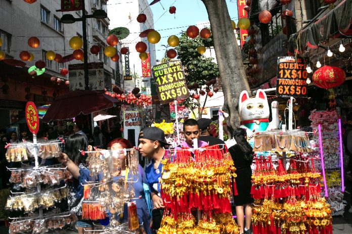 Chinatown area of Mexico City