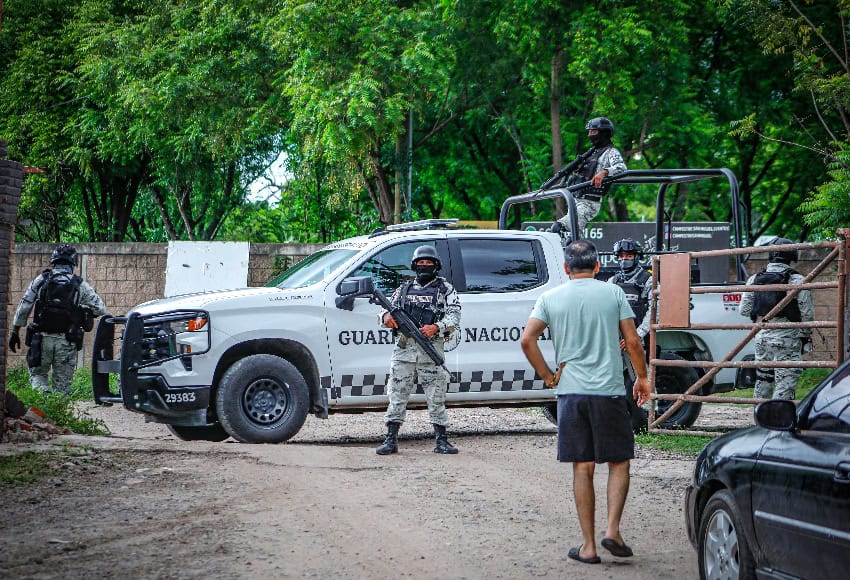 National Guard members in Sinaloa