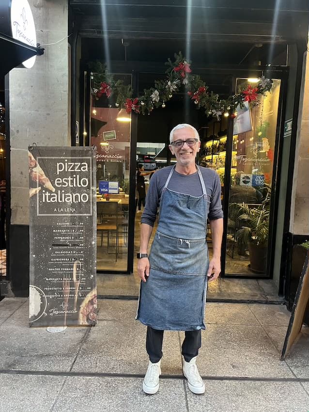 Chef Gurioli at Toscanaccio in Mexico City