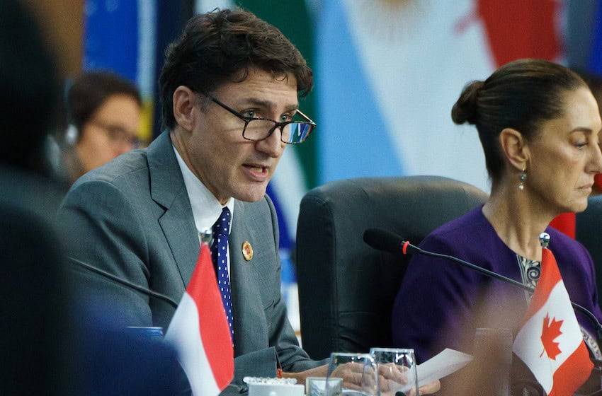 Canadian Prime Minister Justin Trudeau at the G20 in Rio