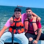 Jason Peña and his brother on vacation