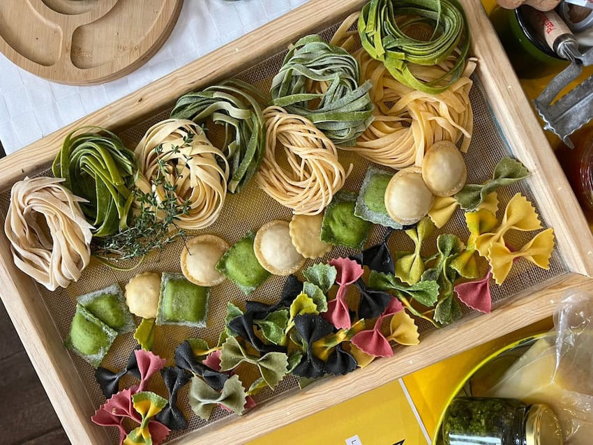 A beautiful assortment of handmade pasta