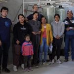 A family in Guanajuato at a new water treatement facility provided by Mexican water nonprofits.