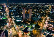 The Guadalajara hotel is the area surrounding the Expo Guadalajara Club, a conglomerate of 19 hotels surrounding the Expo Guadalajara.